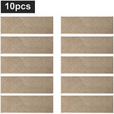 COSY HOMEER Edging Stair Treads Non-Slip Carpet Mat 28inX9in Indoor Stair Runners for Wooden Steps, Edging Stair Rugs for Kids and Dogs, 100% Polyester TPE Backing (10pc, Beige)