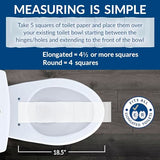 Little2Big Toilet Seat with Built-In Toddler Potty Training Seat, Slow Close, Easy to Install, Made in USA, ELONGATED, White