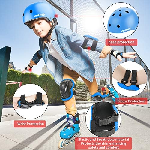 Kids Bike Helmet,Toddler Skateboard Helmets for Ages 2-3-5-8-14 Years Boys Girls，Adjustable Multi-Sport Bicycle Skateboarding Football Roller Skating Scooter Rollerblade Balance Bike Helmet