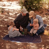 Gravel Layover Travel Blanket – Ultra-Lightweight, Warm Down Alternative with Carry Pouch (Black)