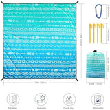 Beach Blanket Waterproof Sandproof Beach Mat 79" X 83" /10'x9'for 2-8 Adults Quick Drying Outdoor Picnic Mat Beach Accessories for Travel, Camping, Hiking