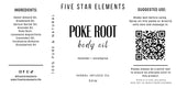 Five Star Elements Poke Root Oil, Clear
