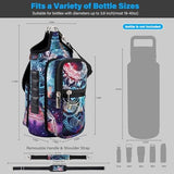 icolor Magnetic Gym Bag Water Bottle Carrier Holder with Phone Pockets & Shoulder Strap,5 Built-in Magnets Gym Bottle Pouch Sleeve,Magnetic Bag Gym Accessories Organizer for Men Women