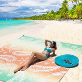Beach Blanket Waterproof Sandproof Extra Large Oversize Beach Mat Quick Drying Comfort Lightweight Outdoor Picnic Mat for Travel, Hiking, Camping.