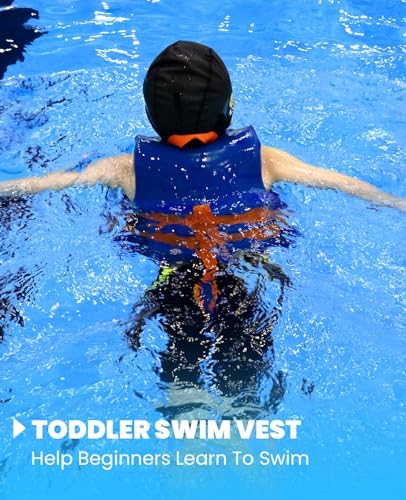 Gogokids Toddler Swim Vest, Kids Floaties – Boys & Girls Buoyancy Jacket, Swimming Aid for Pool & Beach, Fits 2-8 Years / 22-60 lbs