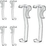 Valance Clips 6pcs 3'' Hidden Clip Clear Plastic for Horizontal Blinds Valance Retainer Holder