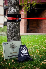 ZenMonkey Slackline Kit with Overhead Training Line, Arm Trainer, Tree Protectors, Cloth Carry Bag and Instructions, 60 Foot - Easy Setup for The Family, Kids and Adults