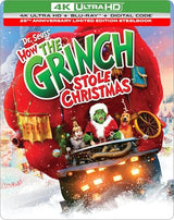 Dr. Seuss' How The Grinch Stole Christmas - 25th Anniversary Limited Edition Steelbook 4K Ultra HD + Blu-ray + Digital