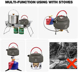 REDCAMP 0.8L Mini Outdoor Camping Kettle, Aluminum Water Pot with Carrying Bag, Compact Lightweight Tea Kettle