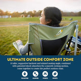 GCI Outdoor Comfort Pro Rocker Collapsible Rocking Chair & Outdoor Camping Chair, Indigo Blue