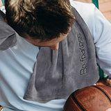 Microfiber Gym Towels Bigger Size Super Soft for Exercise Fitness, Sports, Workout, 380-GSM 15-Inch x 31-Inch Quick-Drying Towels (9 Pack, 3Grey+3Blue+3Purple)