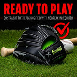 Franklin Sports Baseball + Softball Gloves - Field Master Adult + Youth Baseball + Softball Gloves - Right Hand + Left Hand Gloves - Infield + Outfield Mitts - Multiple Sizes + Colors