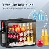 Soft Cooler Bag, Large Leakproof Beach Cooler, Collapsible Cooler with Adjustable Shoulder Straps, Ice Chest, Portable Insulated Bag Camping Cooler for Travel＆Camping＆Picnic