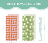 Eunzel 2 Pack Microfiber Beach Towel, Quick Dry Travel Towel Large Sand Free Towel for Beach, Camping, Swim Pool, Gym, Sports& Yoga 71"x32", Fish