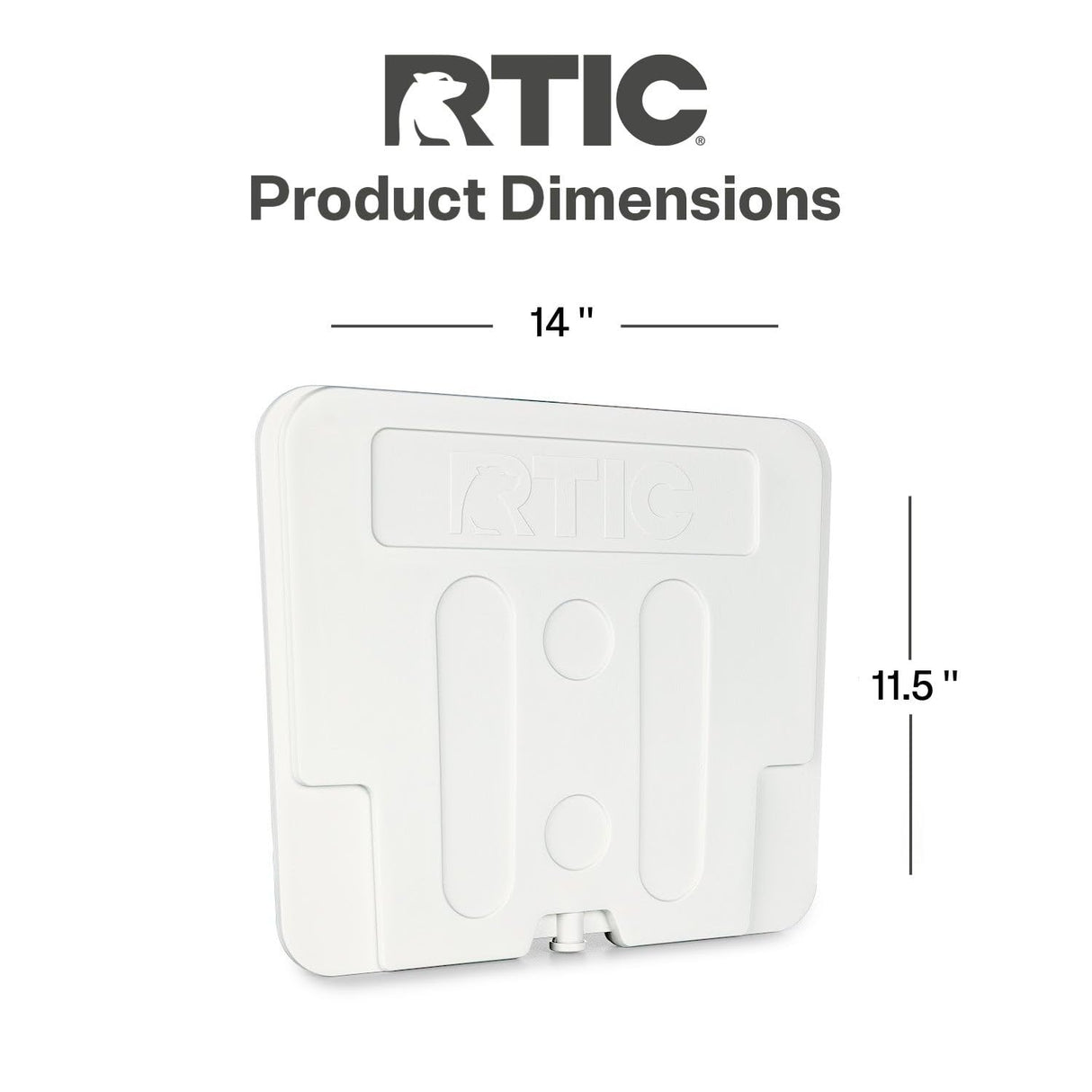 RTIC 22 QT Wheeled Ultra-Light Cooler Freezable Divider Insert Accessories Perfect for Organization, White