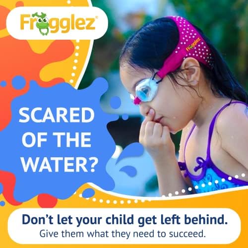 Frogglez Anti-Fog Swimming Goggles for Kids Under 10 (Ages 3-10) Recommended by Olympic Swimmers; Premium Pain-Free Strap