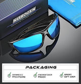 Nitrogen Polarized Wrap Around Sport Sunglasses for Men Women UV400 Protection Sun Glasses