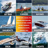 Marine Fiberglass Repair Kit for Boats, Gel Coat Repair Kit for Boats, Fiberglass Boat Repair Kit, Epoxy Filler for Boats, Fiberglass Kit Fix Holes Chips Pit Cracks (Color Match)