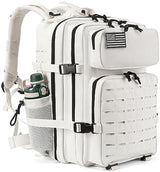 QT&QY 25L/35L/45L Military Tactical Backpack For Men Molle Daypack 3 Day Bug Out Bag Hiking Rucksack With Bottle Holder