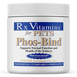 Rx Vitamins for Pets Phos-Bind for Dogs & Cats - Supports Normal Function & Health of Kidneys - 200 g Powder