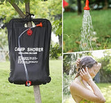 DkOvn Solar Shower Bag, 1/2/4 Pack 5 Gallons/20L Camping Shower Bag, Portable Shower Bag with Removable Hose and On-Off Switchable Shower Head for Camping Beach Swimming Outdoor Traveling