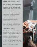 2.0 Carbon Shower Head Filter System | Removes Chlorine, Heavy Metals, And More | Great For Dry Skin/ Hair, And More | NSF Certified