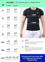 Kewlioo Men's Sauna Suit Shirt - Heat Trapping Sweat Compression Vest, Shapewear Top, Gym Exercise Versatile Shaper Jacket