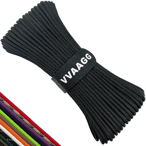VVAAGG 550 Paracord 200FT - 4mm Lightweight and Durable Camping Tent Marine Rope, Nylon Parachute Cord