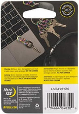 Nite Ize S-Biner MicroLock Stainless Steel - Durable Key Holder Carabiner Clip - S-Biner with Locking Gates - Durable & Strong Mini Carabiners for Keychain Accessories - Spectrum (5 Pack)
