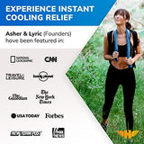 Hero Cooling Towel, Hiking, Sports, Yoga (Pack of 2) Ultra Soft Microfiber, 40 x 12