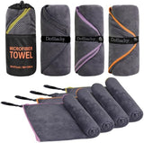 Dofilachy 4 Pack Camping Towel - Camping Towels Quick Dry Towel Microfiber Travel Sports Towel for Camp Bath Beach Swim, Large 24” x 48”