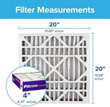 Filtrete 20x20x4 AC Furnace Air Filter, MPR 1550, MERV 12, Fits Lennox & Honeywell, Allergen, Electrostatic Air Cleaning Filter, 4-Pack (actual size 19.88 x 19.88 x 4.31)