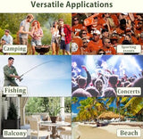 Oversized Camping Chair, Portable Folding Camping Chairs with Side Pocket, Cup Holder and Carry Bag, Heavy Duty Outdoor Camping Chairs for Adults, Fishing, Sports, Trip, up to 400lbs, Style 2