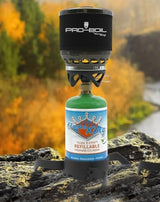 Flame King Refillable 1LB Empty Propane Cylinder Tank - Reusable - Safe and Legal Refill Option - DOT Compliant - 16.4 oz, Green