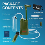 Survivor Filter PRO - Hand Pump Camping Water Filtration System Survival - Water Purifier Survival