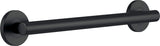 Delta Contemporary (1-Pack) 18' Shower Grab Bar ADA Compliant Matte Black 450 lb Capacity Bathroom Safety Handle for Shower, Bathtub | Wall Mounted Balance Assist, Handicap Grip 41818-BL