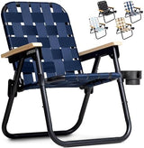 GoSports WOVN Beach Backpack Chair - 9 Styles Available - Premium Folding Camping Chair