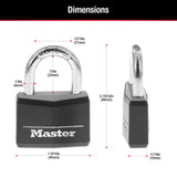 Master Lock Covered Padlocks with Key, Outdoor Locks, 2 Pack, 141T