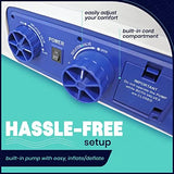 EnerPlex Dual Pump Luxury Queen Size Air Mattress Airbed with Built in Pump Raised Double High Queen Blow Up Bed for Home Camping Travel 2-Year Warranty