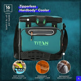 Arctic Zone Titan Deep Freeze Cooler - Zipperless Hardbody Cooler - Small & Large Capacity- Beach & Camping Cooler - Deep Freeze Insulation, HardBody Liner, and SmartShelf