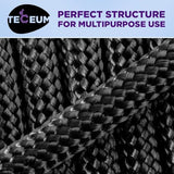 TECEUM 5/32" Paracord Rope 1000 – 1000ft / 200ft / 100ft / 50ft – Tactical Parachute Cord 4mm – 45+ Colors – Nylon String for Survival & Camping Gear – Stripe Cord for Survival – Utility Rope