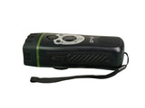 POWERplus Wolf Dynamo FM Scan Radio Flashlight, Steel, Black