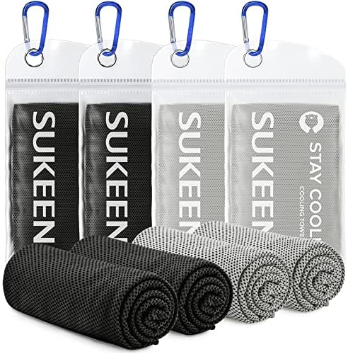 Sukeen Cooling Towel for Neck and Face (40"x12"), Microfiber Bulk Cooling Towels for Athletes Cooling Neck Wraps Instant Cooling Towels for Yoga,Gym,Golf,Running,Fitness and Workout