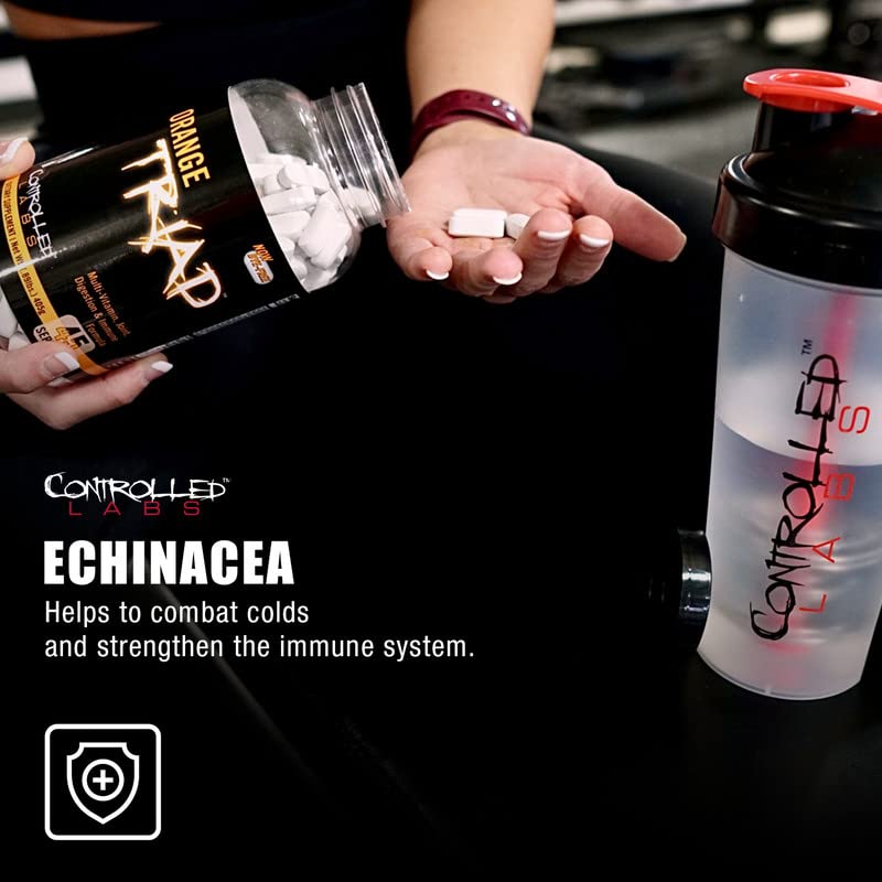 CONTROLLED LABS Orange Triad Daily Multivitamin, Iron Free Sports Supplement for Workout, Digestion, Immune, and Joints, 30 serv Muscle Building and Recovery Tablets