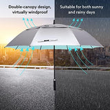 G4Free 47/54/62/68 Inch UV Protection Golf Umbrella Auto Open Vented Double Canopy Oversize Extra Large Windproof Sun Rain Umbrellas
