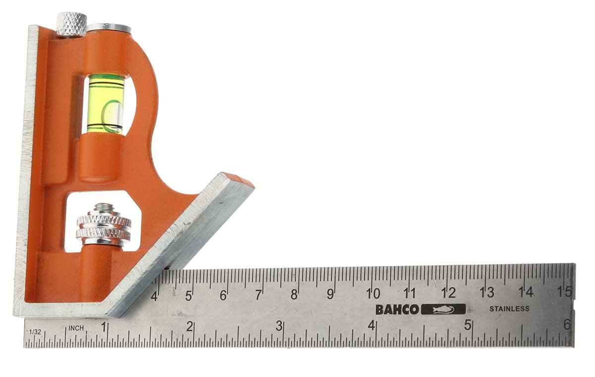 Bahco CS150 150mm Combination Square, Orange