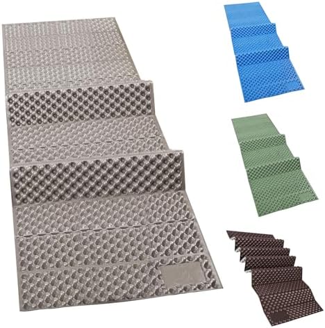 REDCAMP Foldable Foam Camping Pads for Sleeping, Waterproof Closed Cell Foam Camping Sleeping Pad - Ultra-Lightweight for Hiking & Backpacking, R-2.1 Insulated, Royal Blue/Grey/Green/Brown/Khaki