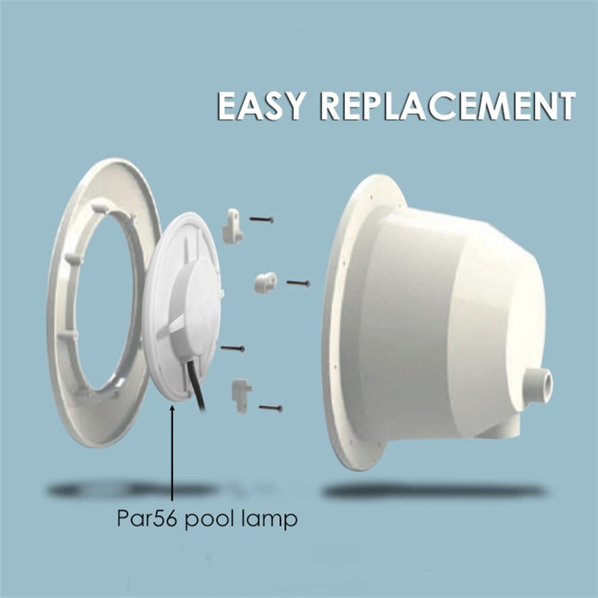 Underwater Light 18W 42W Underwater Lights PAR56 RGB LED Swimming Pool Light Resin Filled Wall Mounted / Embedded Pool Lamp IP68 Waterproof Pond Light Pond Lights ( Color : RGB with remote , Size : 42