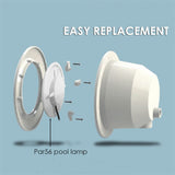 Underwater Light 18W 42W Underwater Lights PAR56 RGB LED Swimming Pool Light Resin Filled Wall Mounted / Embedded Pool Lamp IP68 Waterproof Pond Light Pond Lights ( Color : RGB with remote , Size : 42