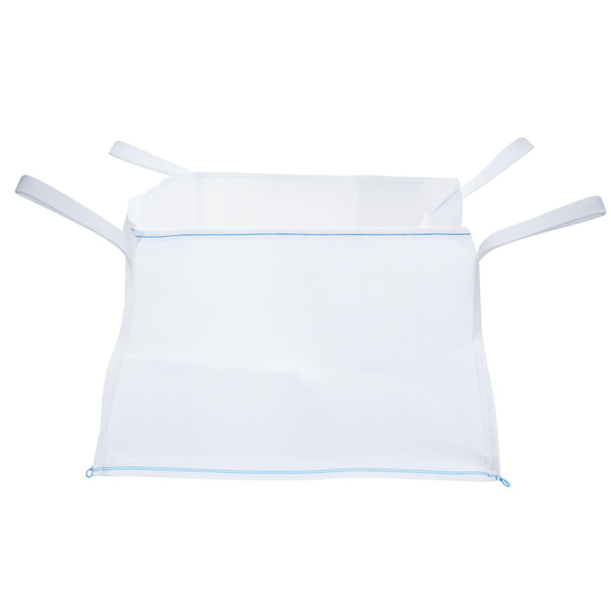 DURASACK Concrete Washout White Bag 130-Gallon Open Top Flat Bottom Woven Polypropylene Construction Demo Contractor Bag with Plastic Liner